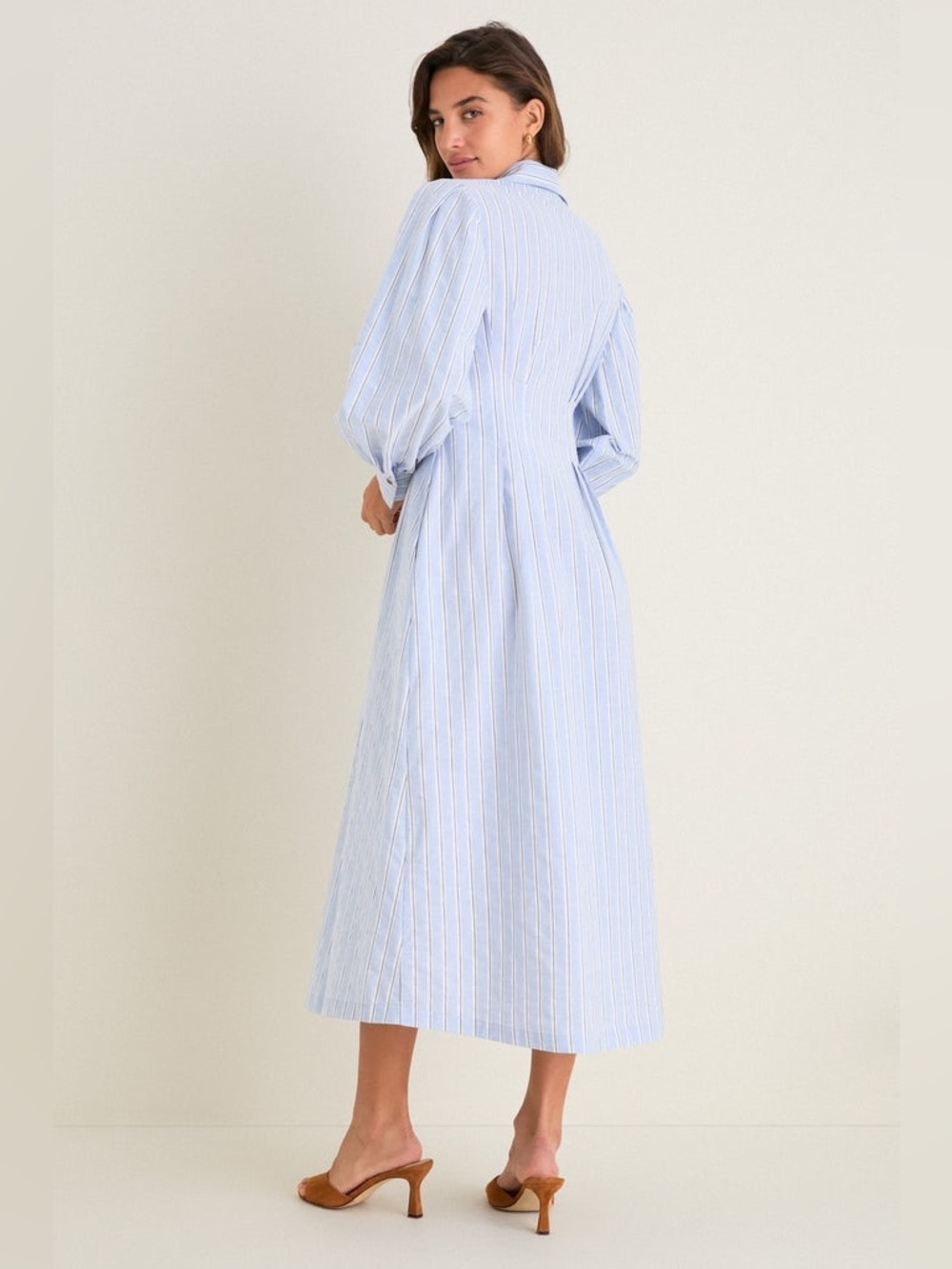 AG26 Tuckernuck French Blue Stripe Corinne Dress - Picture 5 of 12